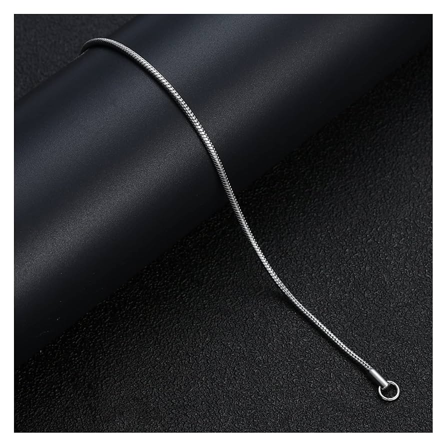 Amazon.co.jp: 幅2mm 316Lチタンスチールスネークチェーン